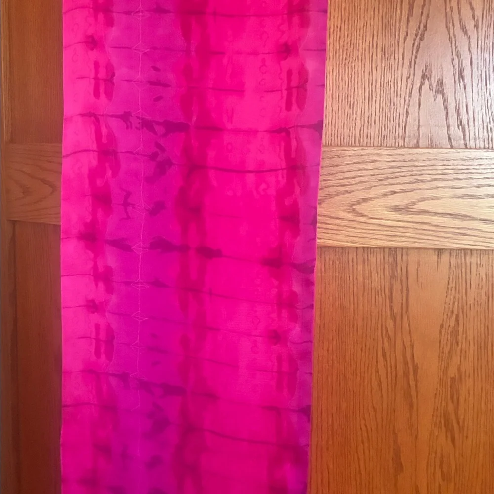 NWT - 100% Silk Barrieri 52” x12” Scarf - Picture 7 of 7